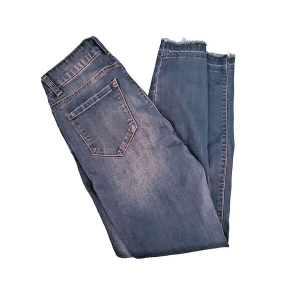 Womens Cropped Jeans Sz 2 Frayed Hem Mid Ris Kensie Jeans 26" Waist - Picture 8 of 16
